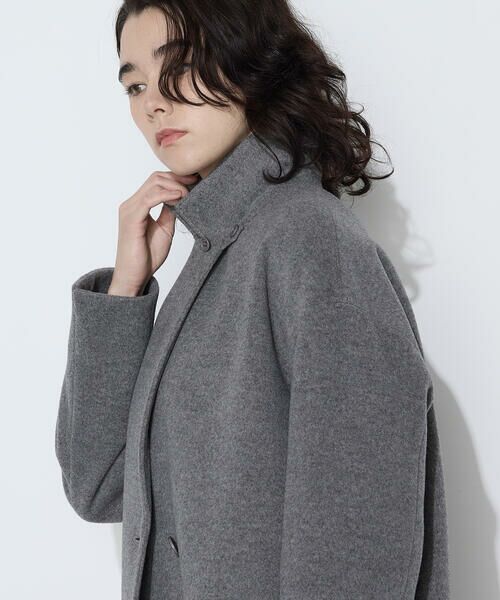 COMME CA PLATINUM / コムサ・プラチナ その他アウター | リサイクルアンゴラウール ロングチェスターコート | 詳細16