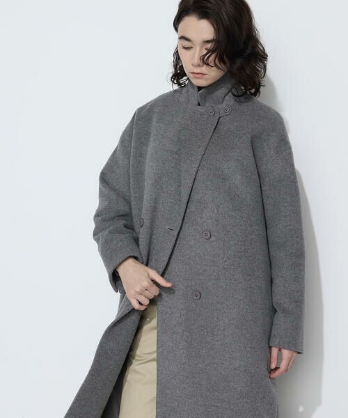 COMME CA PLATINUM / コムサ・プラチナ その他アウター | リサイクルアンゴラウール ロングチェスターコート | 詳細17