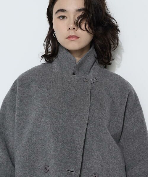 COMME CA PLATINUM / コムサ・プラチナ その他アウター | リサイクルアンゴラウール ロングチェスターコート | 詳細18
