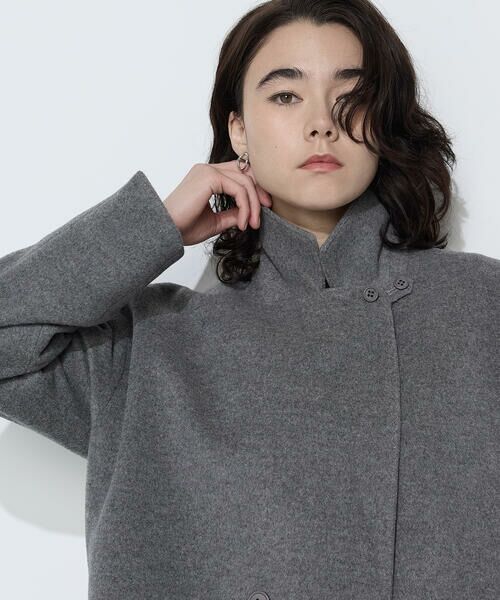 COMME CA PLATINUM / コムサ・プラチナ その他アウター | リサイクルアンゴラウール ロングチェスターコート | 詳細19