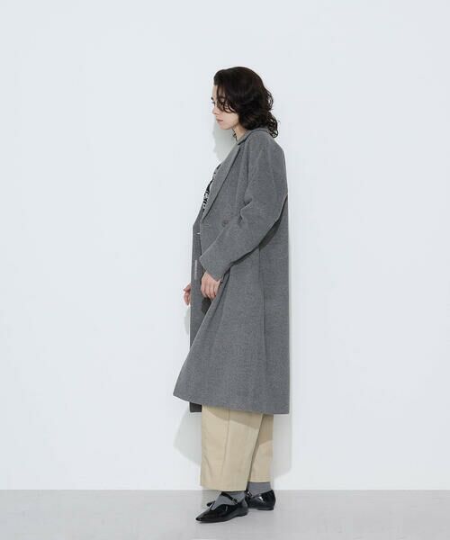 COMME CA PLATINUM / コムサ・プラチナ その他アウター | リサイクルアンゴラウール ロングチェスターコート | 詳細3