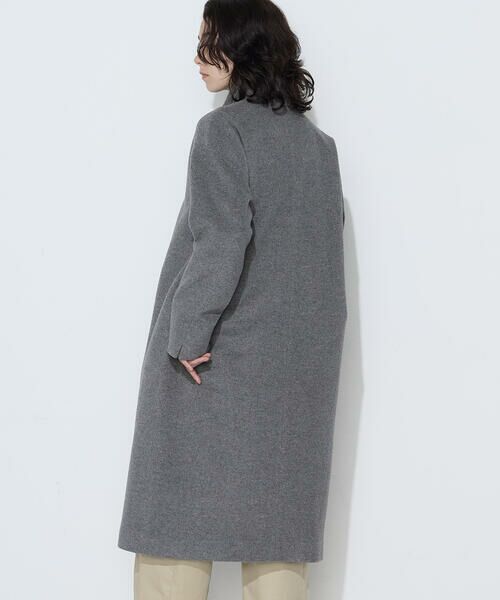 COMME CA PLATINUM / コムサ・プラチナ その他アウター | リサイクルアンゴラウール ロングチェスターコート | 詳細10