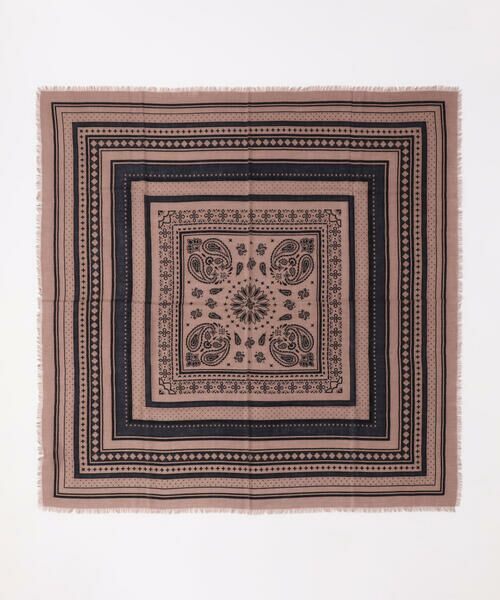 COMME CA PLATINUM / コムサ・プラチナ マフラー・ショール・スヌード・ストール | ウールプリント ストール | 詳細1