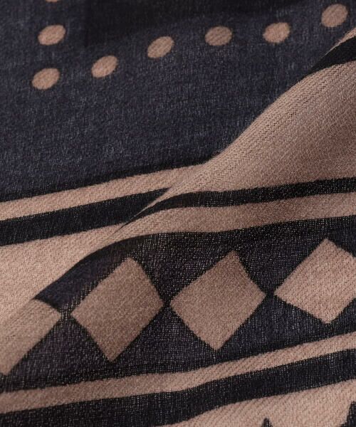 COMME CA PLATINUM / コムサ・プラチナ マフラー・ショール・スヌード・ストール | ウールプリント ストール | 詳細3