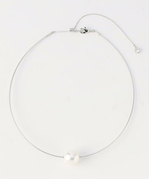 COMME CA PLATINUM / コムサ・プラチナ ネックレス・ペンダント・チョーカー | 一粒パールネックレス（01:ホワイト×シルバー）