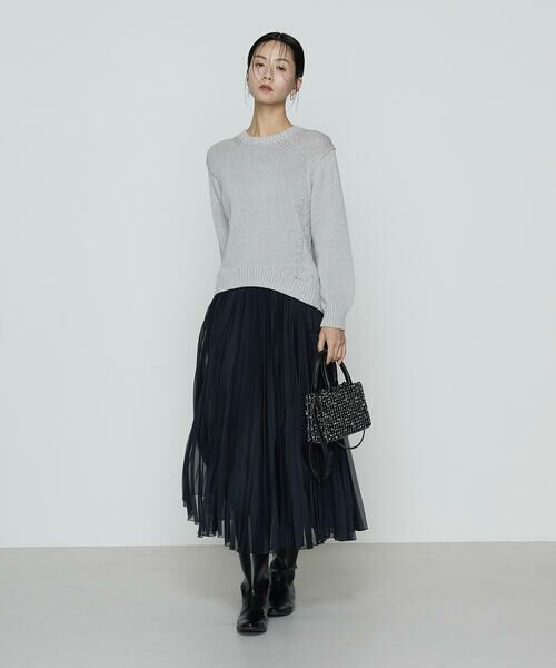 COMME CA PLATINUM / コムサ・プラチナ ニット・セーター | プレーティング天竺 シャイニーラメニット | 詳細2