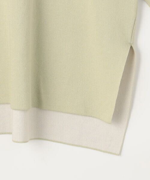 COMME CA PLATINUM / コムサ・プラチナ カットソー | 接結編み バイカラープルオーバー | 詳細22