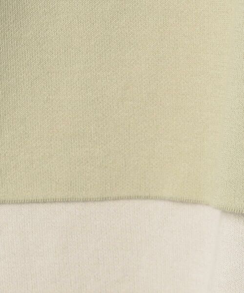 COMME CA PLATINUM / コムサ・プラチナ カットソー | 接結編み バイカラープルオーバー | 詳細23