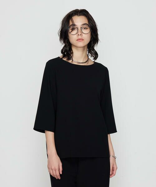 COMME CA PLATINUM / コムサ・プラチナ シャツ・ブラウス | トリアセダブルクロス Tブラウス | 詳細7