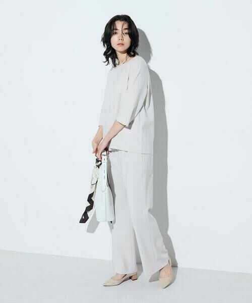 COMME CA PLATINUM / コムサ・プラチナ シャツ・ブラウス | トリアセダブルクロス Tブラウス | 詳細17