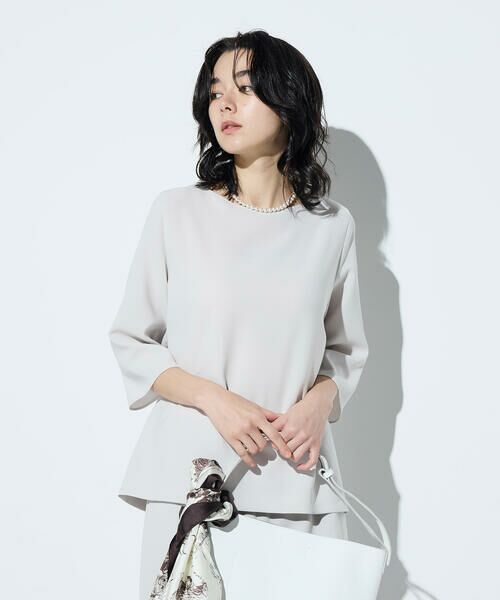 COMME CA PLATINUM / コムサ・プラチナ シャツ・ブラウス | トリアセダブルクロス Tブラウス | 詳細18