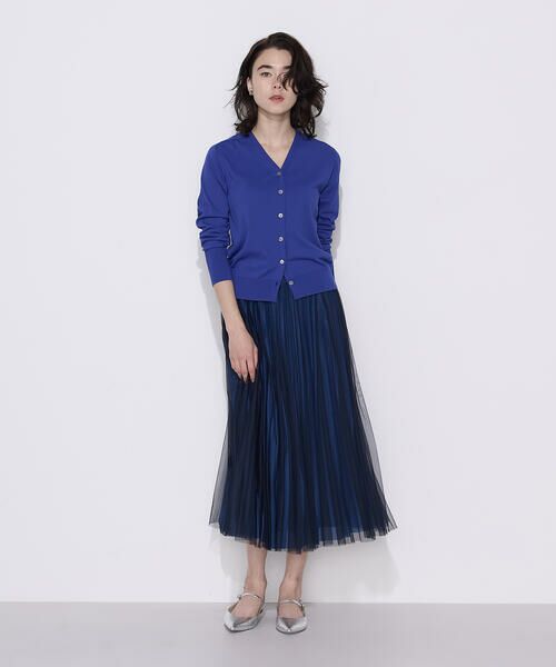 COMME CA PLATINUM / コムサ・プラチナ カーディガン・ボレロ | コットンダルストレッチ Vネックカーディガン | 詳細25