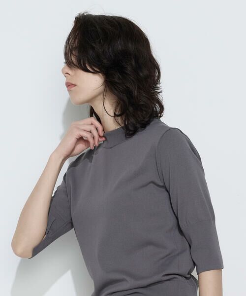 COMME CA PLATINUM / コムサ・プラチナ ニット・セーター | コットンダルストレッチ プルオーバー | 詳細5