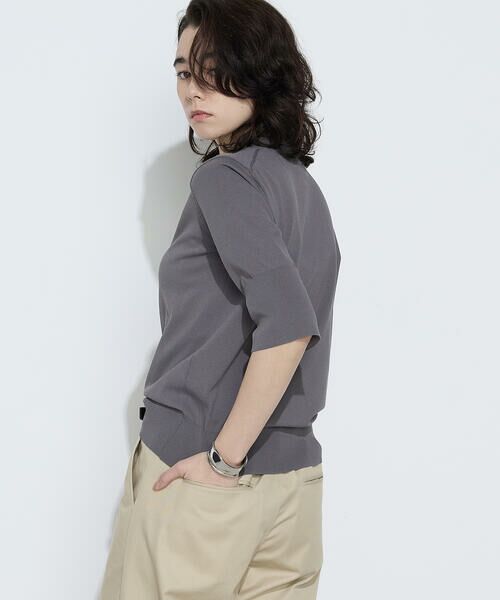 COMME CA PLATINUM / コムサ・プラチナ ニット・セーター | コットンダルストレッチ プルオーバー | 詳細7