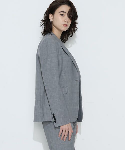 COMME CA PLATINUM / コムサ・プラチナ テーラードジャケット | 【セットアップ対応】ストレッチトロ シングルジャケット | 詳細9