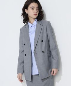 COMME CA PLATINUM / コムサ・プラチナ テーラードジャケット | 【セットアップ対応】ストレッチトロ ダブルジャケット