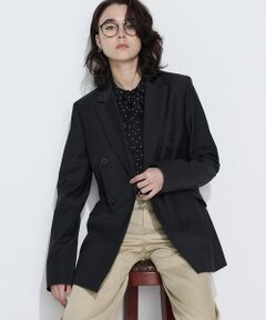 COMME CA PLATINUM / コムサ・プラチナ テーラードジャケット | 【セットアップ対応】ストレッチトロ ダブルジャケット