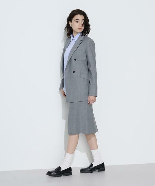 COMME CA PLATINUM / コムサ・プラチナ テーラードジャケット | 【セットアップ対応】ストレッチトロ ダブルジャケット | 詳細3