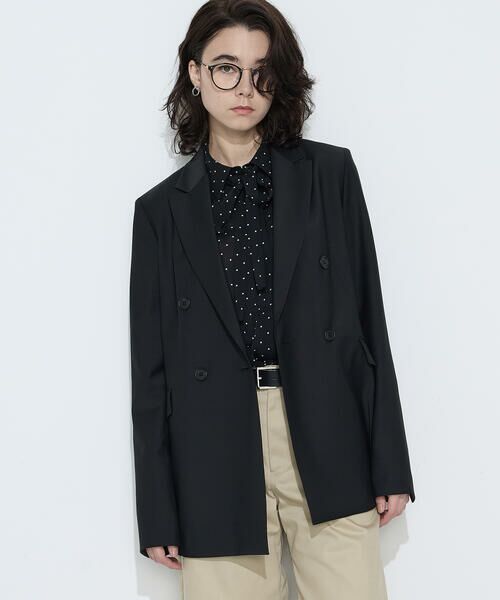 COMME CA PLATINUM / コムサ・プラチナ テーラードジャケット | 【セットアップ対応】ストレッチトロ ダブルジャケット | 詳細19