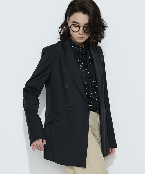 COMME CA PLATINUM / コムサ・プラチナ テーラードジャケット | 【セットアップ対応】ストレッチトロ ダブルジャケット | 詳細22