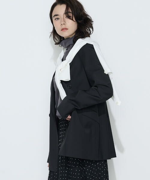 COMME CA PLATINUM / コムサ・プラチナ テーラードジャケット | 【セットアップ対応】ストレッチトロ ダブルジャケット | 詳細25