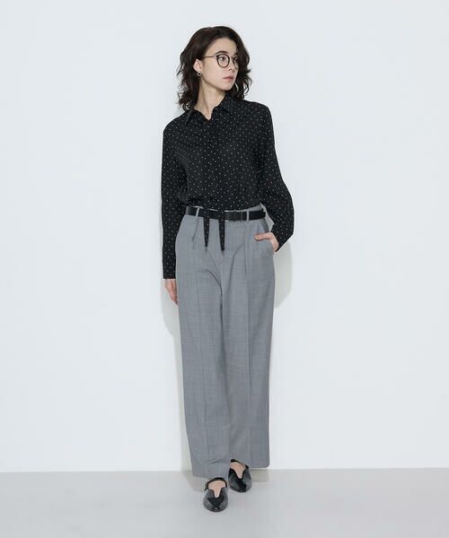 COMME CA PLATINUM / コムサ・プラチナ その他パンツ | 【セットアップ対応】ストレッチトロ ワイドパンツ | 詳細1