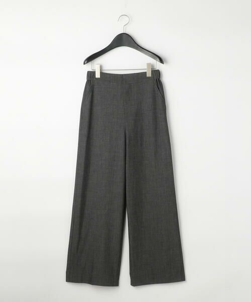 COMME CA PLATINUM / コムサ・プラチナ その他パンツ | ピンヘッド2WAYストレッチ ワイドパンツ(08:チャコール)