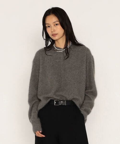 COMME CA PLATINUM / コムサ・プラチナ ニット・セーター | ラクーンシルク Vネックプルオーバー | 詳細4