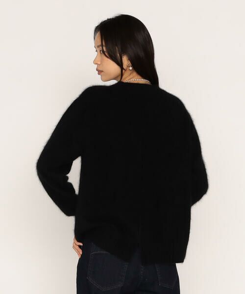 COMME CA PLATINUM / コムサ・プラチナ ニット・セーター | ラクーンシルク Vネックプルオーバー | 詳細8