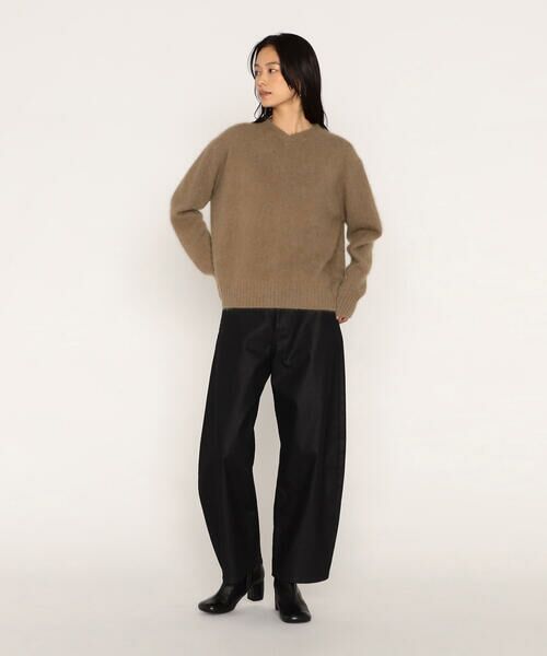 COMME CA PLATINUM / コムサ・プラチナ ニット・セーター | ラクーンシルク Vネックプルオーバー | 詳細11