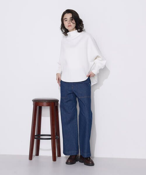 COMME CA PLATINUM / コムサ・プラチナ カットソー | ソフトストレッチダンボールニット ボトルネックプルオーバー | 詳細3