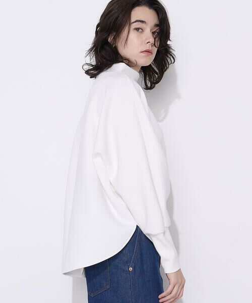 COMME CA PLATINUM / コムサ・プラチナ カットソー | ソフトストレッチダンボールニット ボトルネックプルオーバー | 詳細6