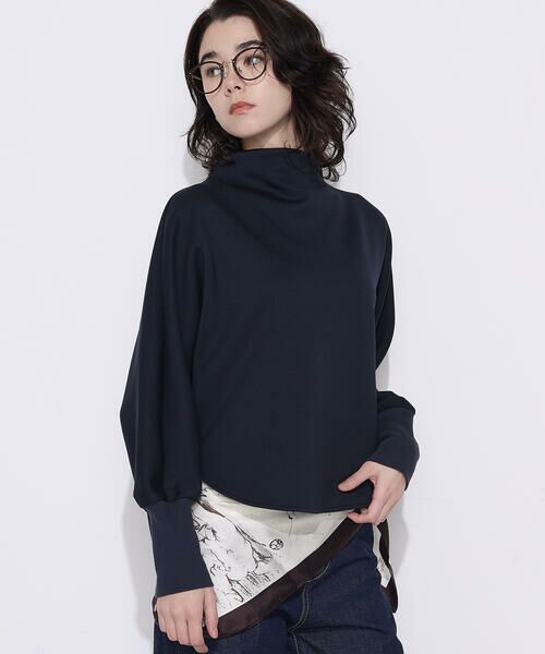 COMME CA PLATINUM / コムサ・プラチナ カットソー | ソフトストレッチダンボールニット ボトルネックプルオーバー | 詳細13