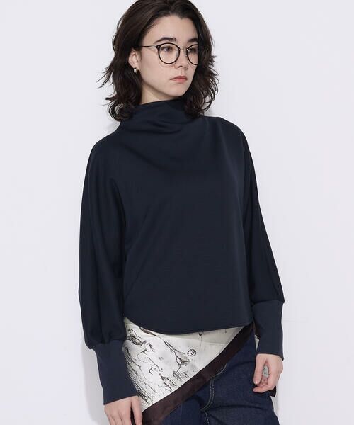 COMME CA PLATINUM / コムサ・プラチナ カットソー | ソフトストレッチダンボールニット ボトルネックプルオーバー | 詳細14