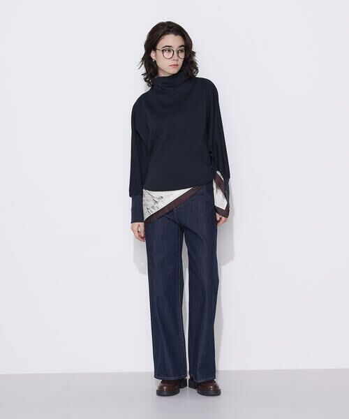 COMME CA PLATINUM / コムサ・プラチナ カットソー | ソフトストレッチダンボールニット ボトルネックプルオーバー | 詳細10