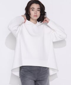 COMME CA PLATINUM / コムサ・プラチナ パーカー | ソフトストレッチダンボールニット フーディー