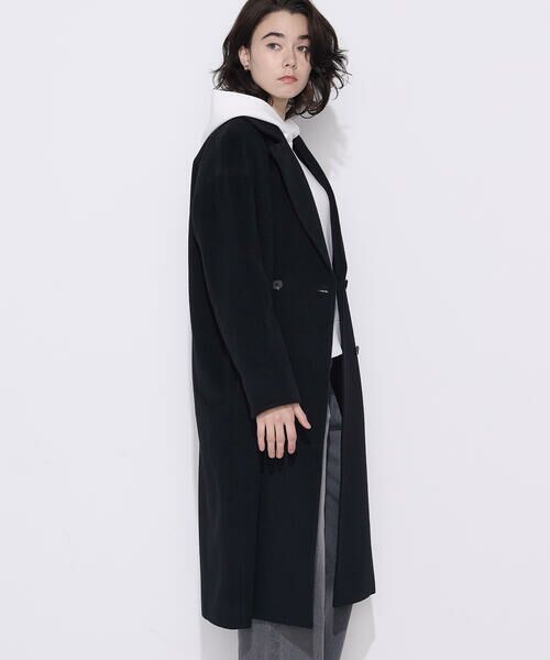 COMME CA PLATINUM / コムサ・プラチナ パーカー | ソフトストレッチダンボールニット フーディー | 詳細15