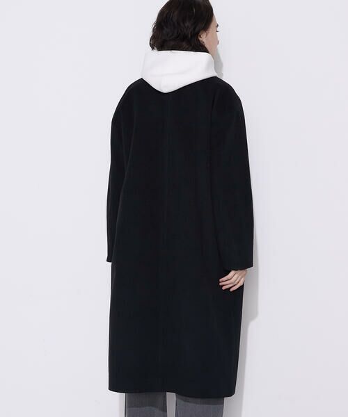 COMME CA PLATINUM / コムサ・プラチナ パーカー | ソフトストレッチダンボールニット フーディー | 詳細17