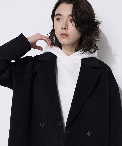 COMME CA PLATINUM / コムサ・プラチナ パーカー | ソフトストレッチダンボールニット フーディー | 詳細19