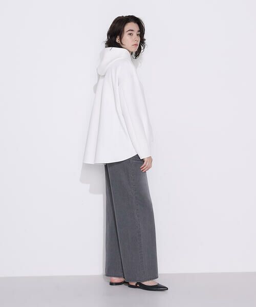 COMME CA PLATINUM / コムサ・プラチナ パーカー | ソフトストレッチダンボールニット フーディー | 詳細2