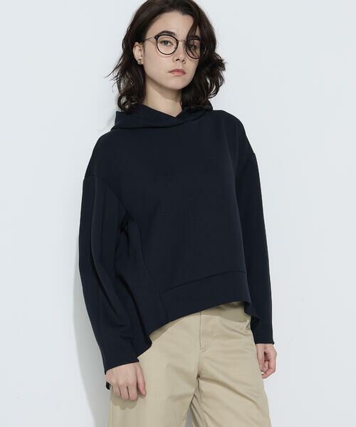 COMME CA PLATINUM / コムサ・プラチナ パーカー | ソフトストレッチダンボールニット フーディー | 詳細28