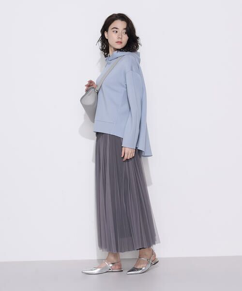 COMME CA PLATINUM / コムサ・プラチナ パーカー | ソフトストレッチダンボールニット フーディー | 詳細29