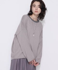 COMME CA PLATINUM / コムサ・プラチナ ニット・セーター | 綿／ポリエステル天竺編 ニットプルオーバー