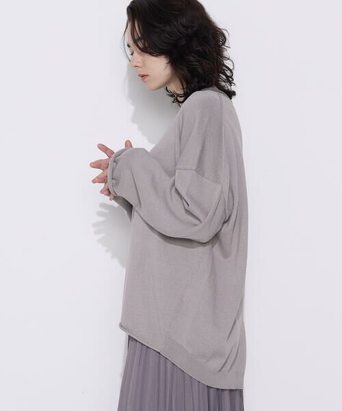 COMME CA PLATINUM / コムサ・プラチナ ニット・セーター | 綿/ポリエステル天竺編 ニットプルオーバー | 詳細3