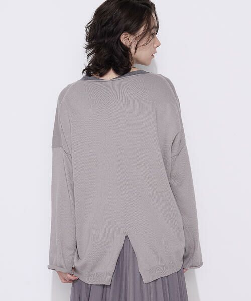 COMME CA PLATINUM / コムサ・プラチナ ニット・セーター | 綿/ポリエステル天竺編 ニットプルオーバー | 詳細4