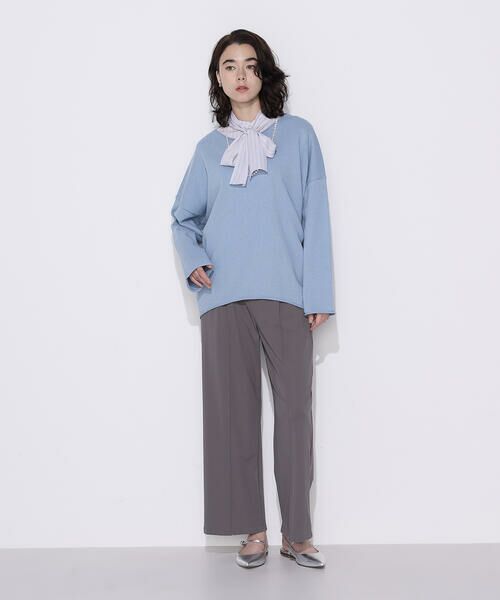 COMME CA PLATINUM / コムサ・プラチナ ニット・セーター | 綿/ポリエステル天竺編 ニットプルオーバー | 詳細15