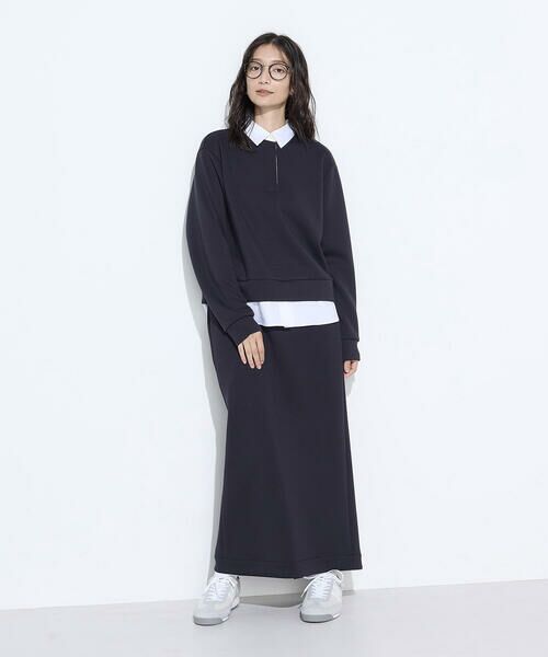 COMME CA PLATINUM / コムサ・プラチナ カットソー | レーヨンミックスダンボール プルオーバー | 詳細5