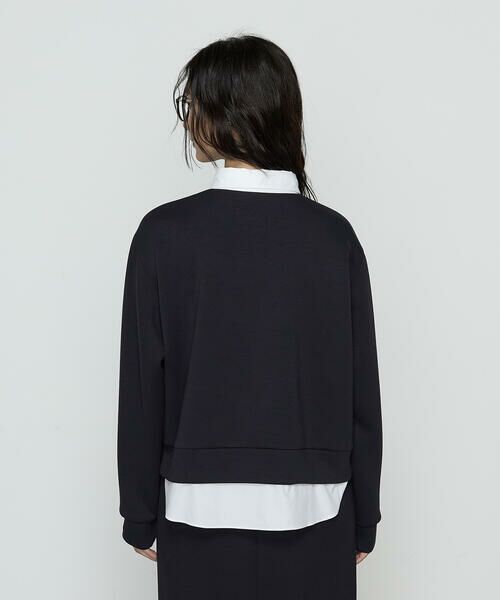 COMME CA PLATINUM / コムサ・プラチナ カットソー | レーヨンミックスダンボール プルオーバー | 詳細13