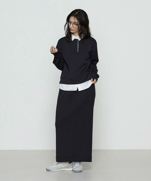 COMME CA PLATINUM / コムサ・プラチナ ロング・マキシ丈スカート | レーヨンミックスダンボール ナロースカート | 詳細15