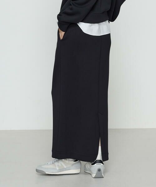 COMME CA PLATINUM / コムサ・プラチナ ロング・マキシ丈スカート | レーヨンミックスダンボール ナロースカート | 詳細17